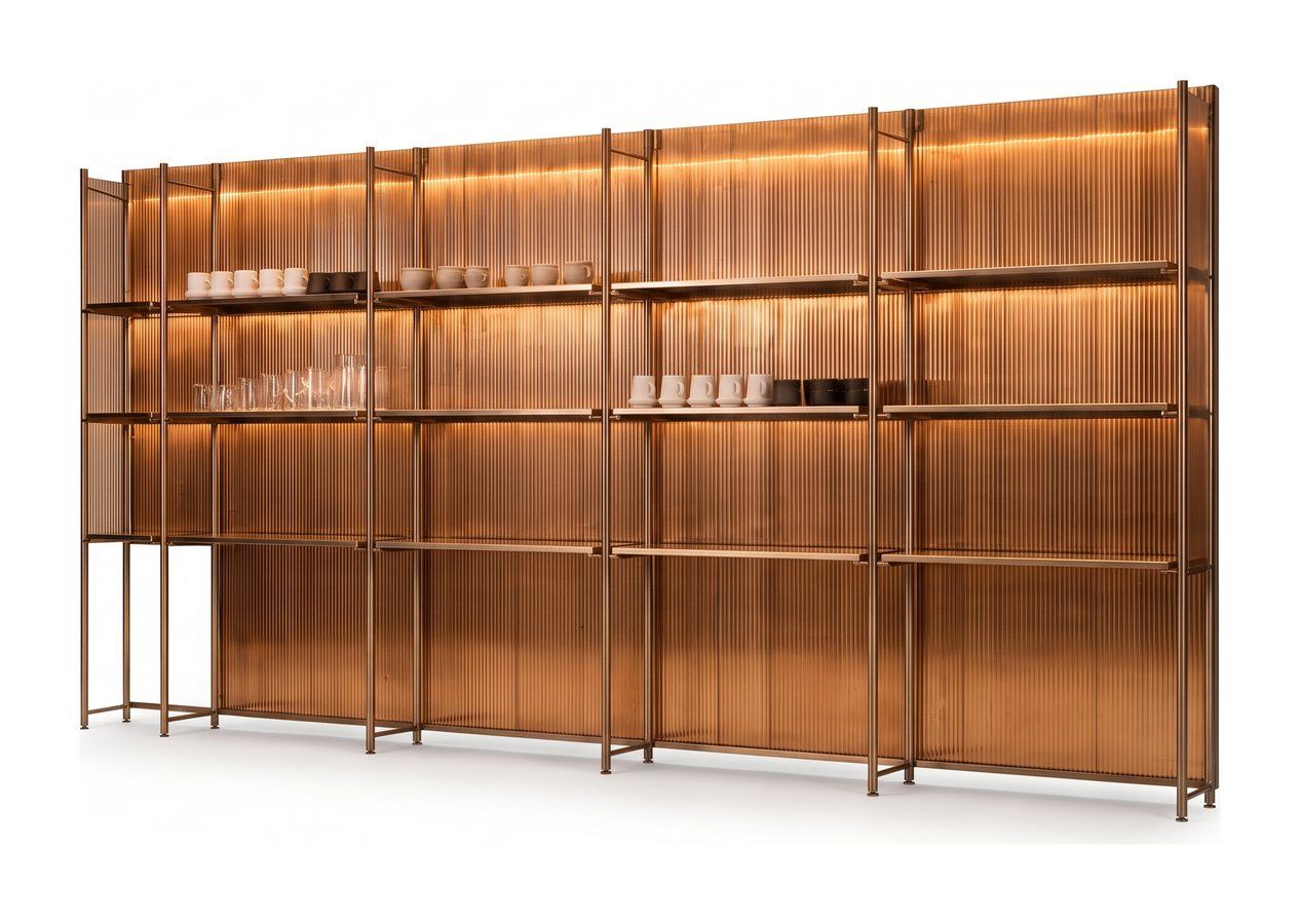 Back-bar shelving