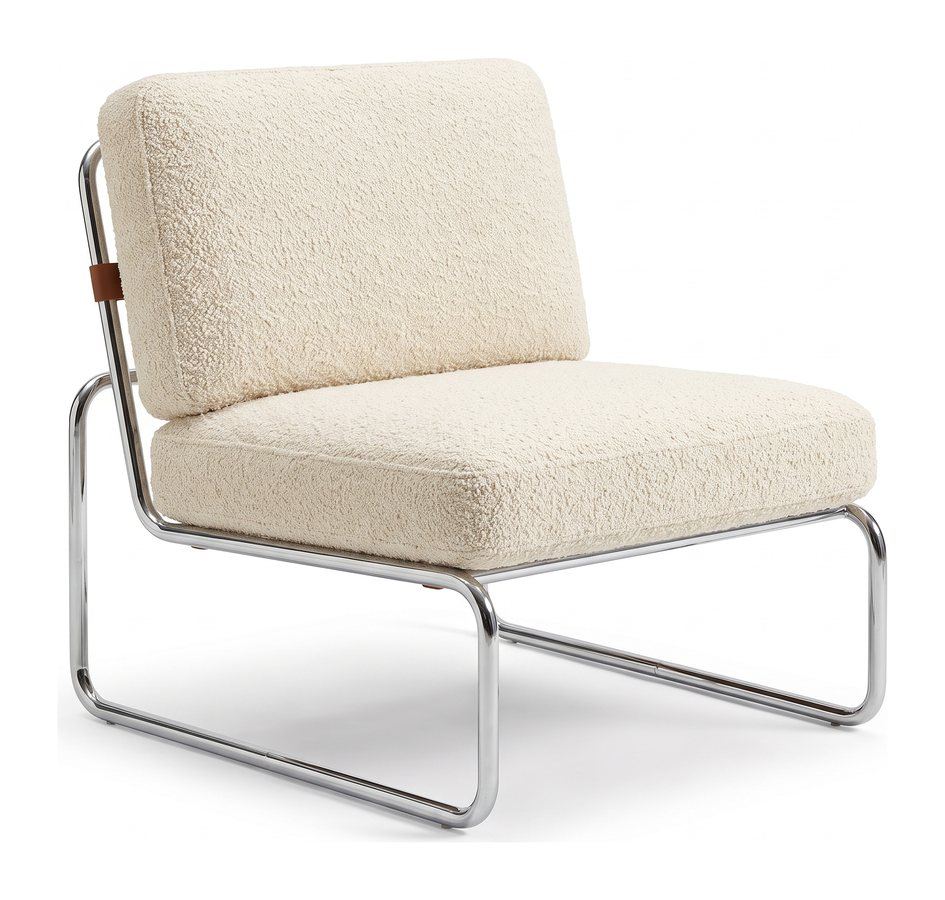 Bouclé tube chair