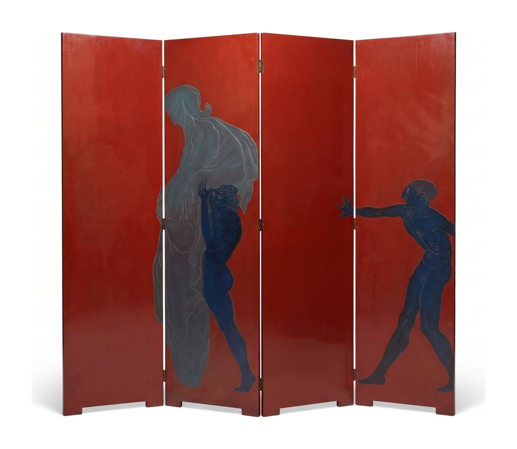 Painted lacquer screen