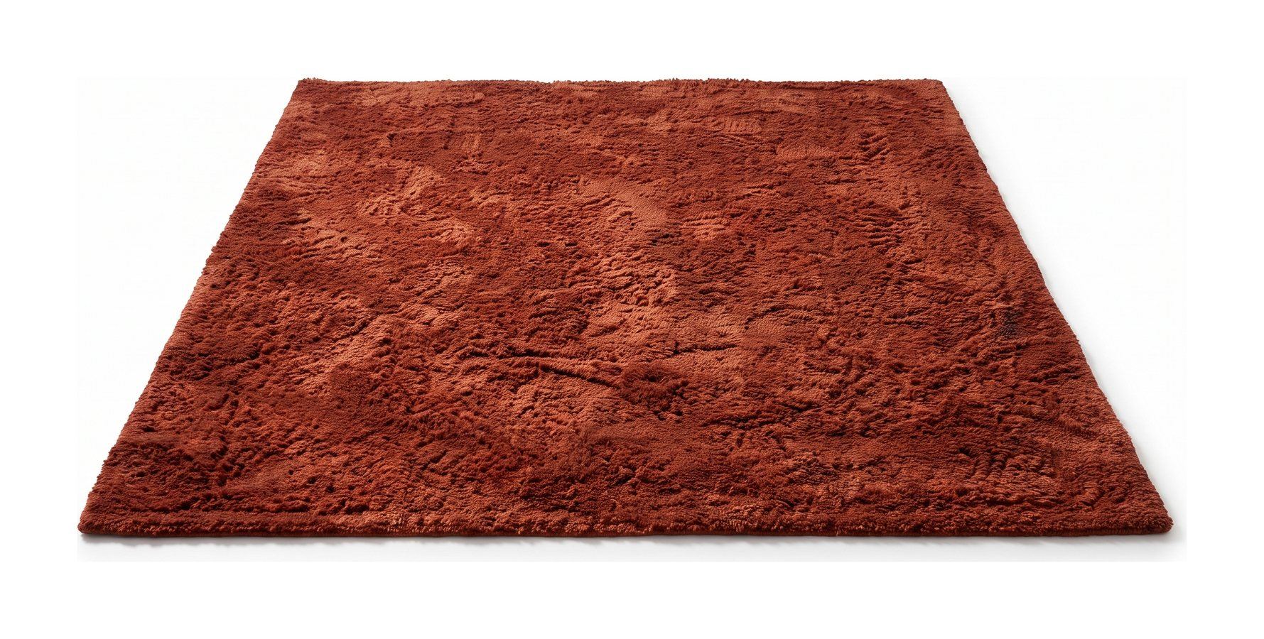 Rust wool rug