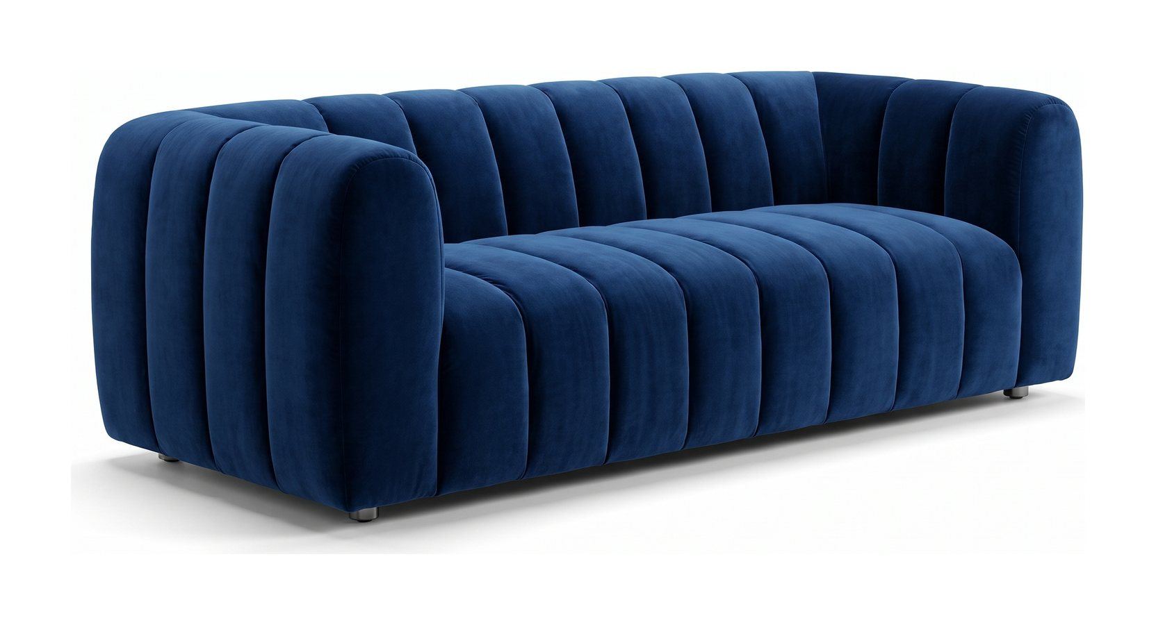 Tufted velvet sofa