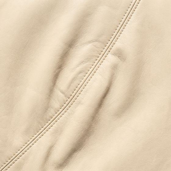 Cream leather