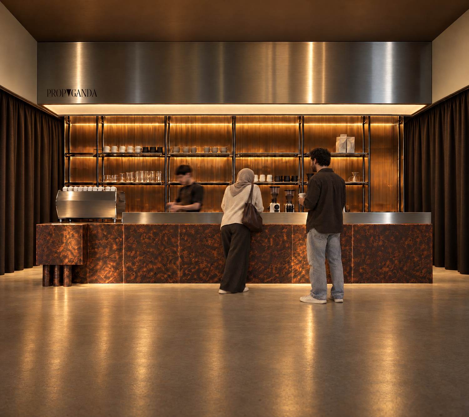 The Bar · With guests, side B, night