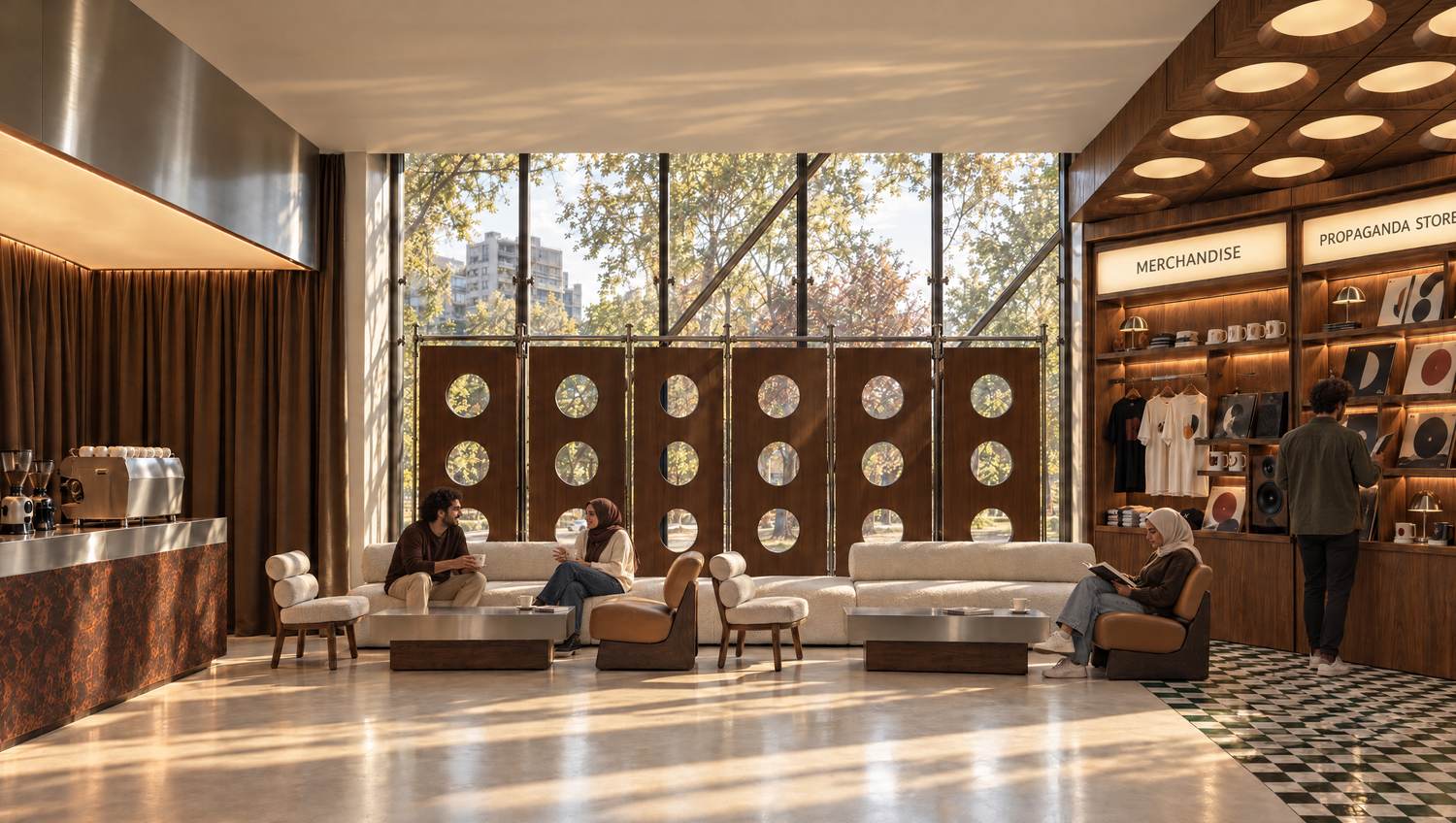The Window Lounge · With guests, side A, day