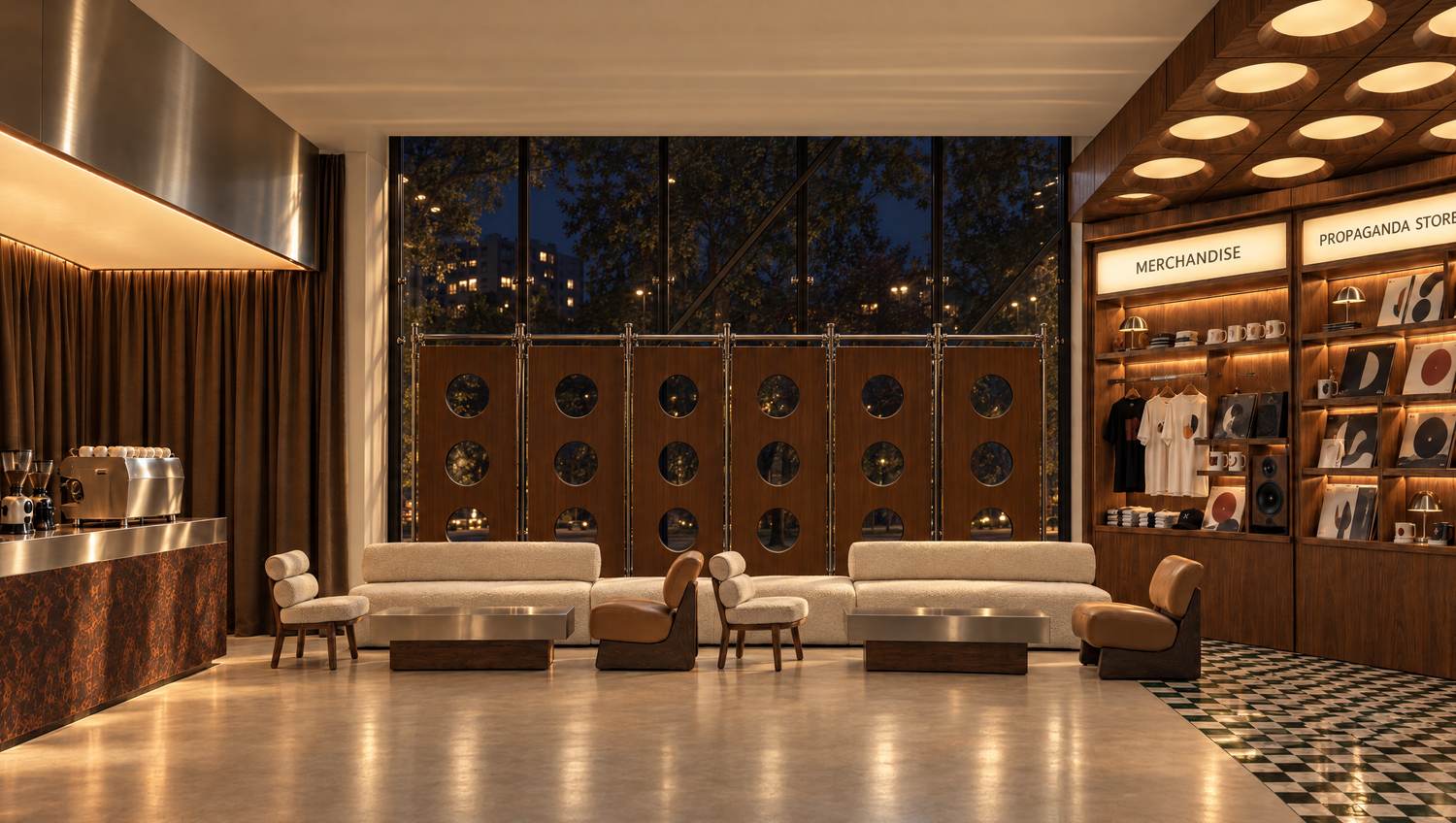The Window Lounge · The room, side B, night