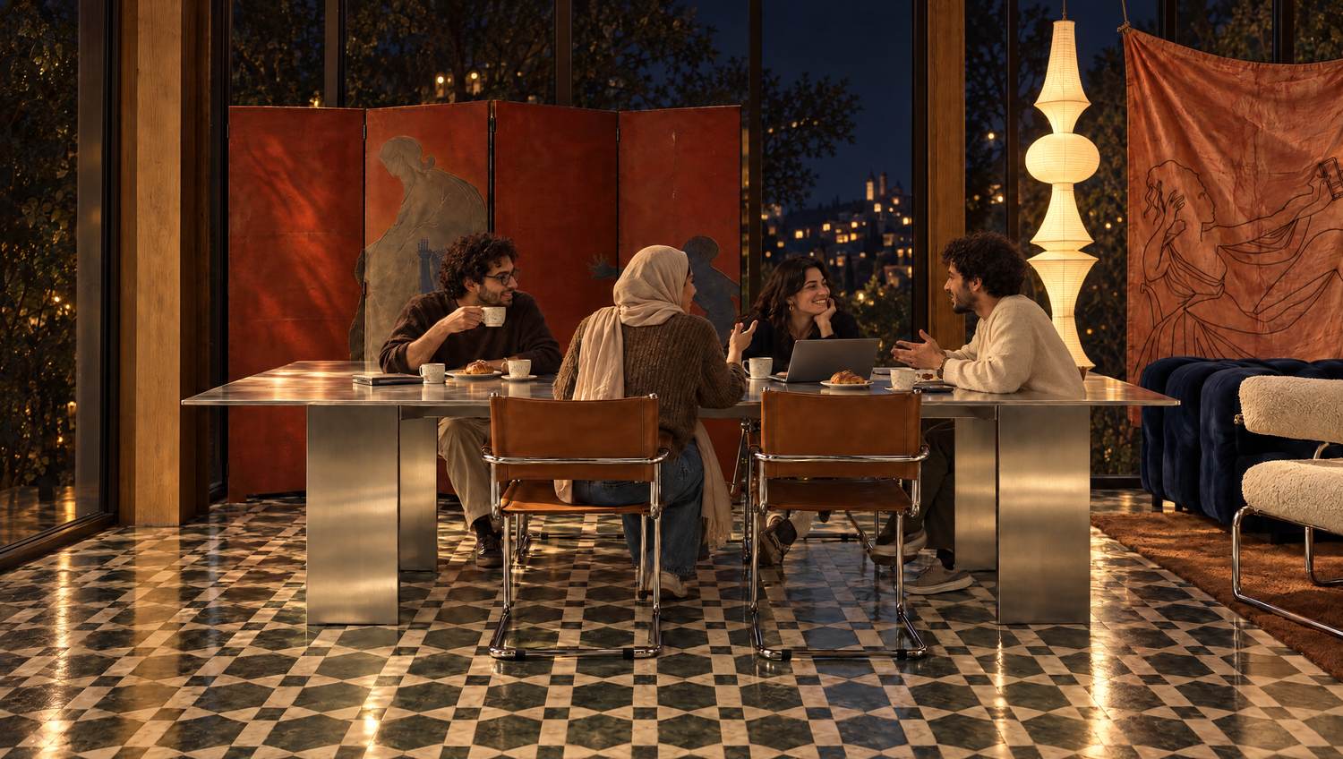 The Long Table · With guests, side B, night